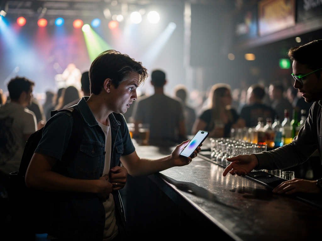 Imagine if: As you're about to leave a concert, you realize you've misplaced your phone, only to have it returned by a strang