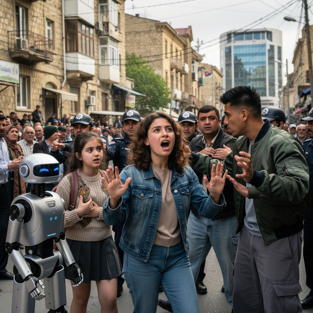 Mackenzie Sala told Police and the man To Stop in Baku Azerbaijan in late 90's.