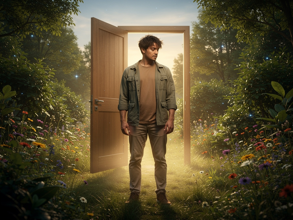 Entonces deja todo a un lado, la puerta que flotaba en el cuarto antiguo que era de Amelia solo aparece detrás de Nick, Nick 