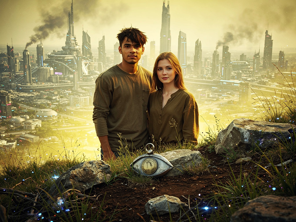 Amelia y Nick solo deciden nunca volver a lo que dejaron atrás y solo vivir con quién ahora la sociedad dejó solos, la natura