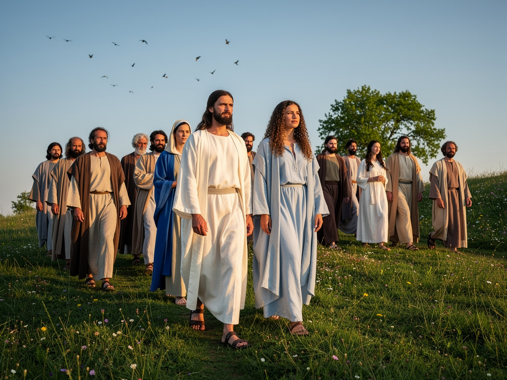 Imagine se: Faça um vídeo meu junto com Jesus Cristo e Virgem Maria andando junto com os apóstolos e Maria Madalena e eu fala