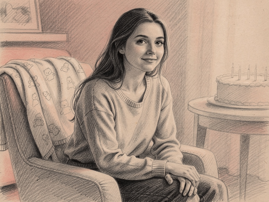 Annem de çok güzel bir kız.