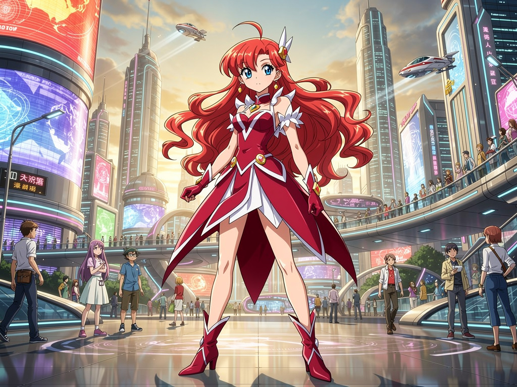 Imagine if: Story of Towa Akagi (Cure Scarlet) in Yu-Gi-Oh! Zexal story.
