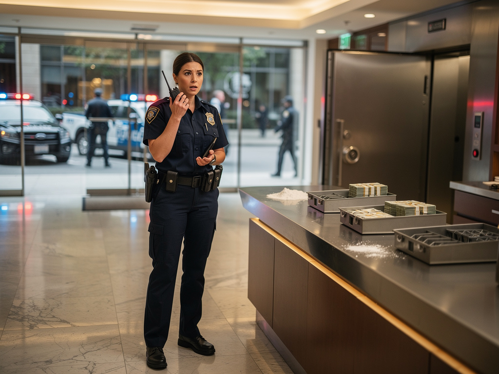 Then, Rena decides to swindle everyone and start selling cocaine. When the police patrol teams arrive, Rena puts on a police 