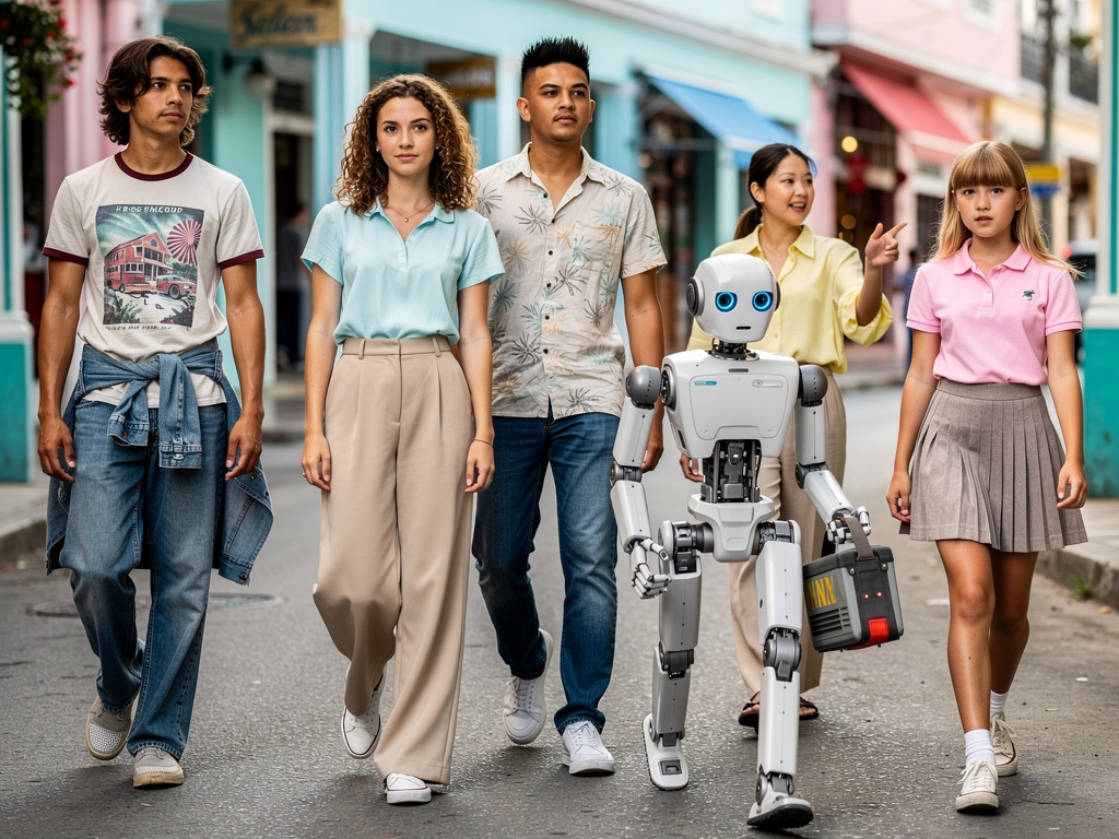 Hey! Guys Let's go to Trinidad and Tobago in the Early 1980s Said Olivia Chan and Robot Elyra.