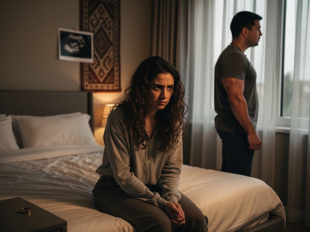 Mustafa thinks deeply and actually doesn't want to divorce Selin at all, but a part of him does want a divorce, yet he can't 