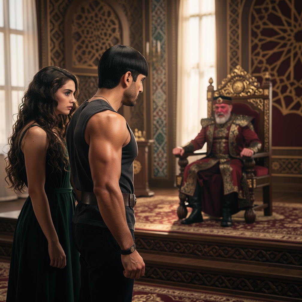 If Mustafa the Sultan sees him, he will get angry and beat him.