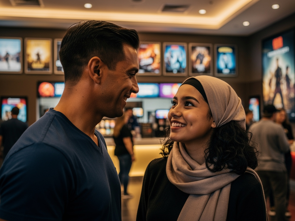 Mereka janjian nonton bioskop.