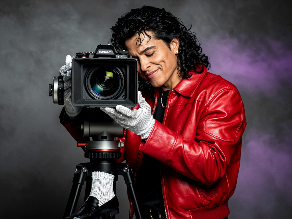 Imagina si: Michael Jackson en la era Dangerous abrazando a la cámara como si fuera la chica mientras acaricia sus mejillas.