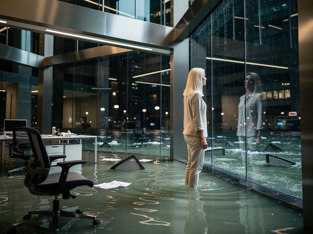 Imagine if: Imaginé if you were in a Trappef Building Where There will Be water rising.