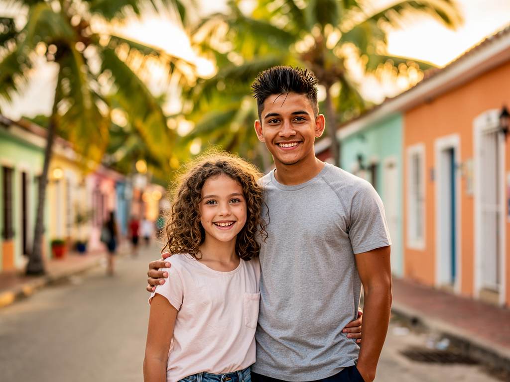 As 11 Year old Mackenzie Sala met 12 Year old Andrew Rivera Pierre they're good Relationships in Dominican Republic.