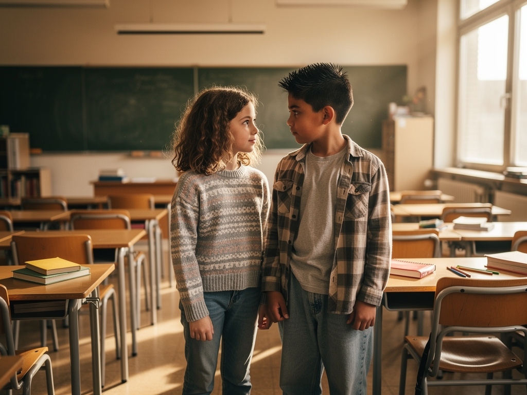 At Mid 1990s In Secondary School  9 Year old Mackenzie Sala met 10 Year old Andrew Rivera Pierre.