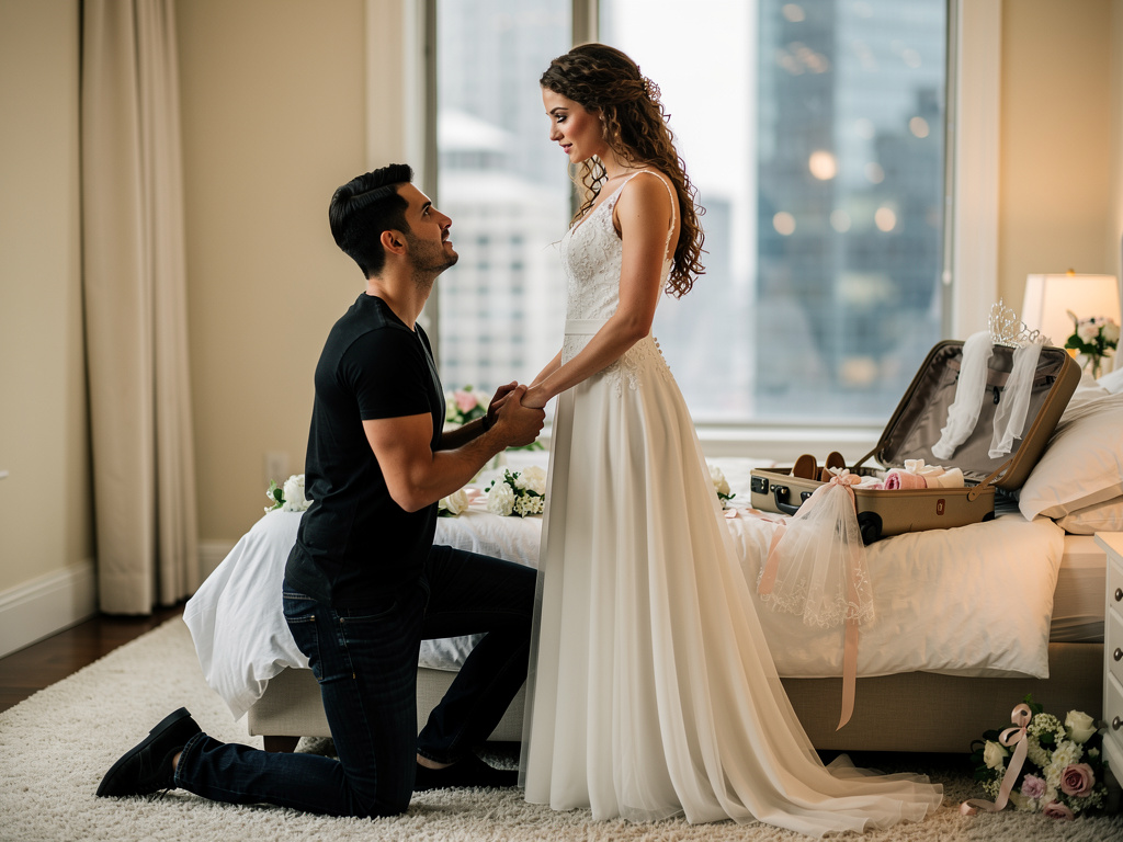 Imagine if: I was getting ready to go to my wedding but all of a sudden my ex-boyfriend came to me to confess that he still l