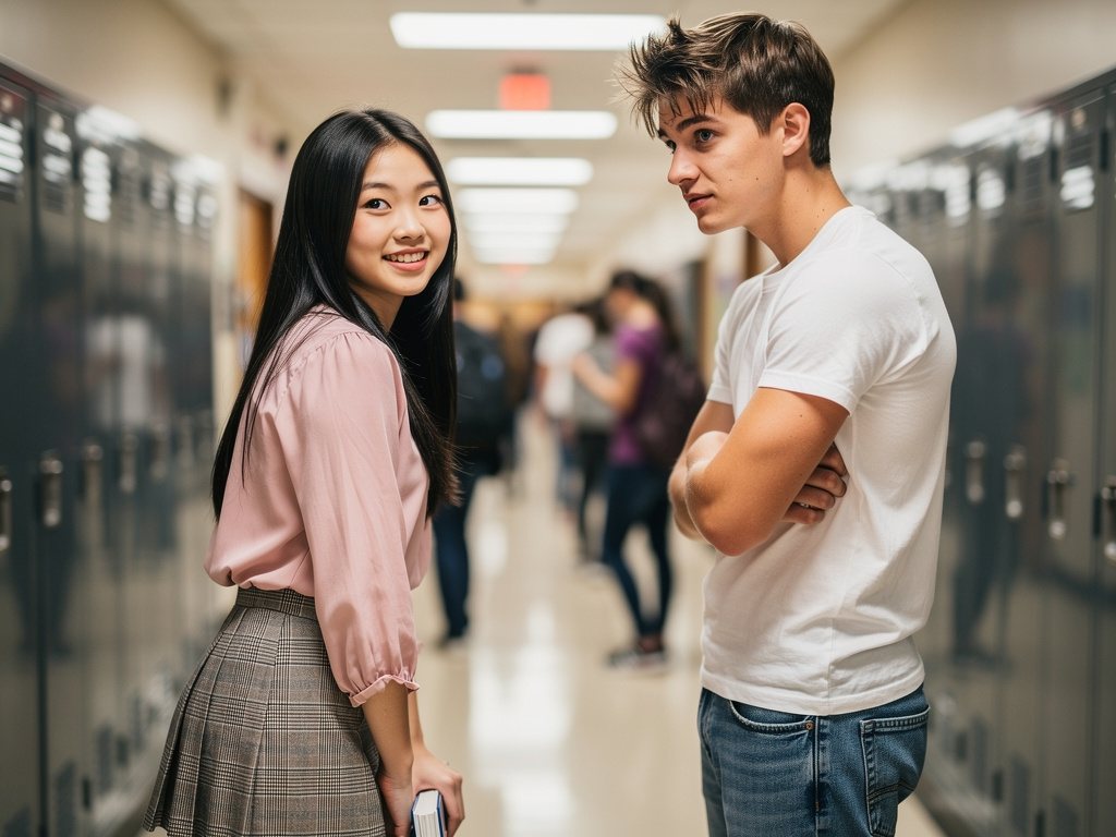 Imagine if: The popular girl, beautiful Asian falls in love with you, but you don't like her.