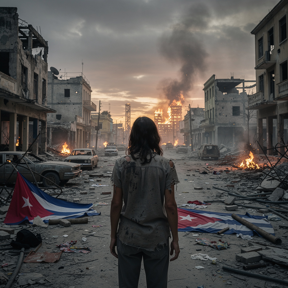 Al salir de la ciudad, oíste el sonido de disparos, que resultaron ser tiros provenientes del sur, una fuerza enemiga que est