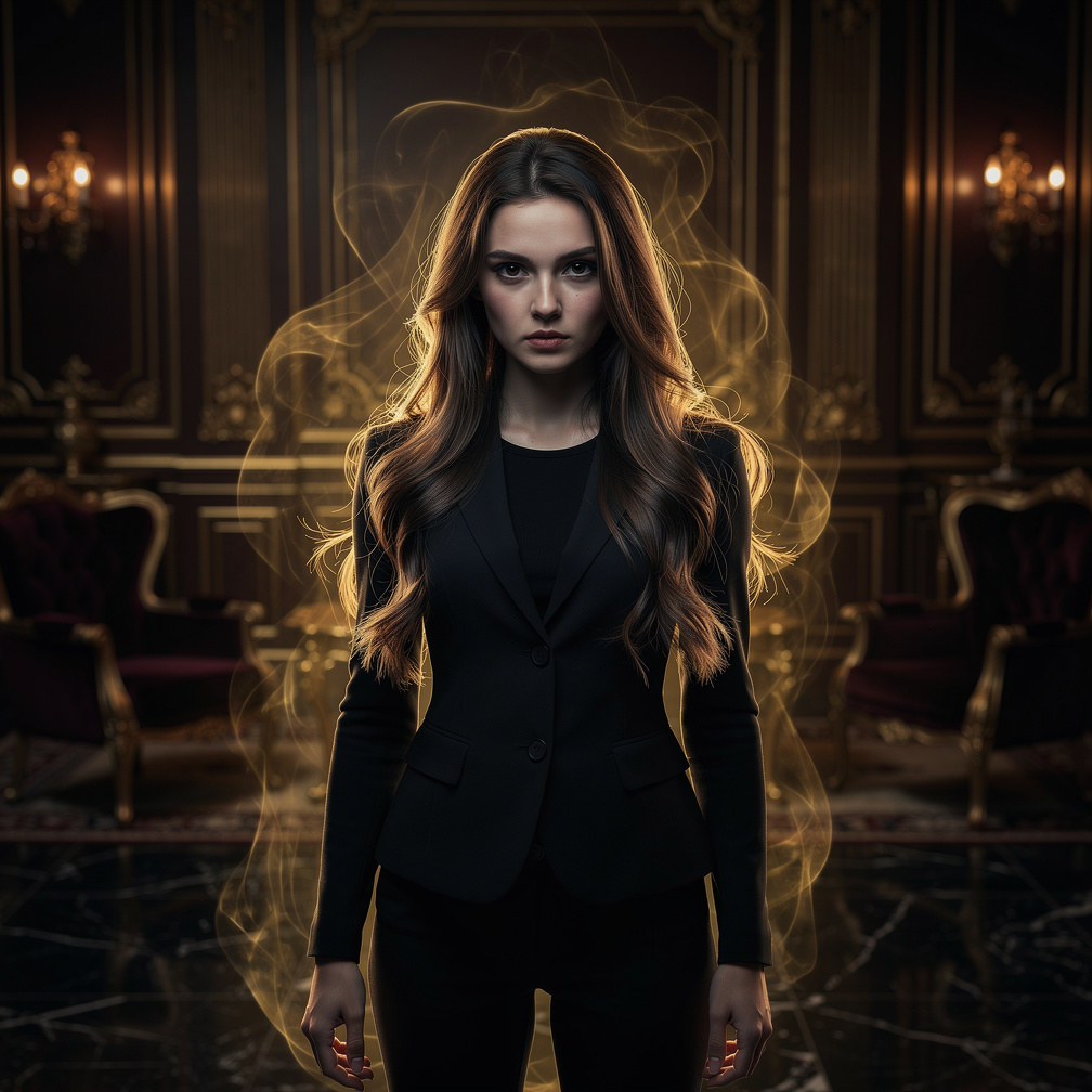 Imagine if: She's a cold heartless girl.
She can kill you in just a snap.
She is different to others because of her ability.
