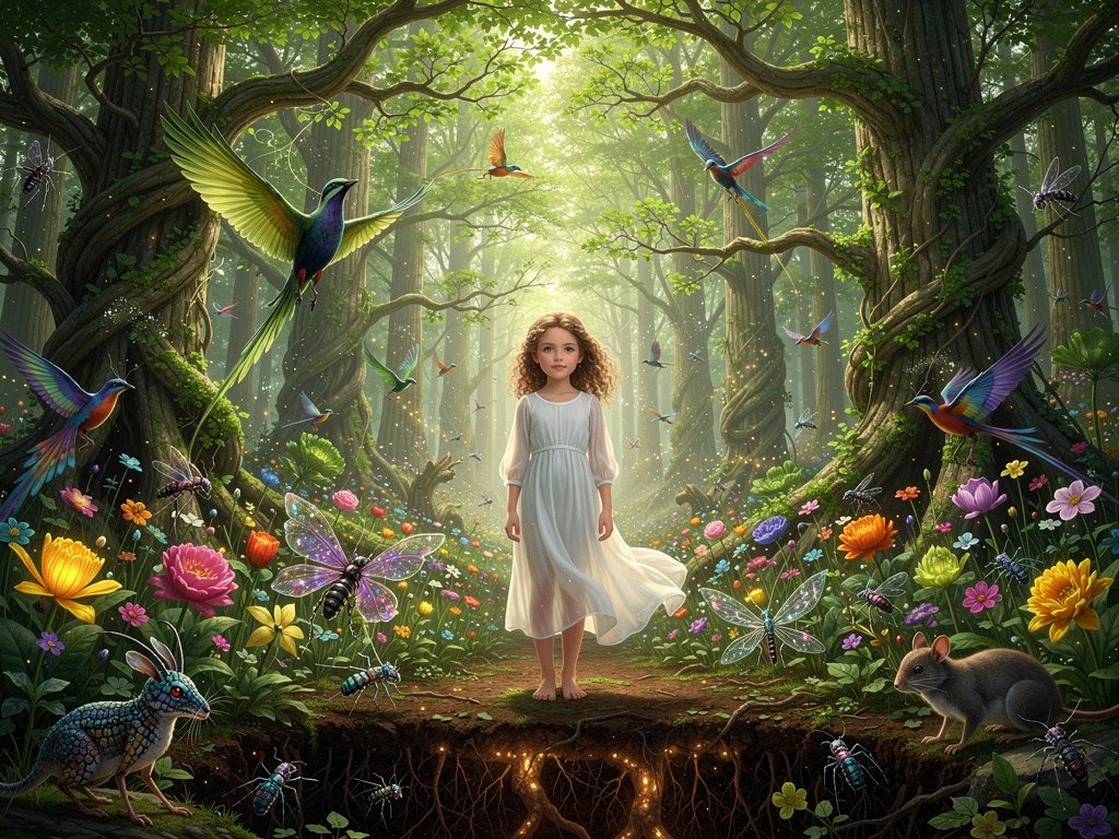 Imagine if: Everything can evolve, animal, human, plant.