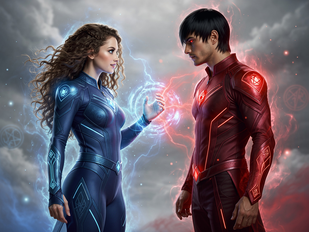Imagine if: Madison Rocca Mystic force blue and Nick Russell Mystic force Red.