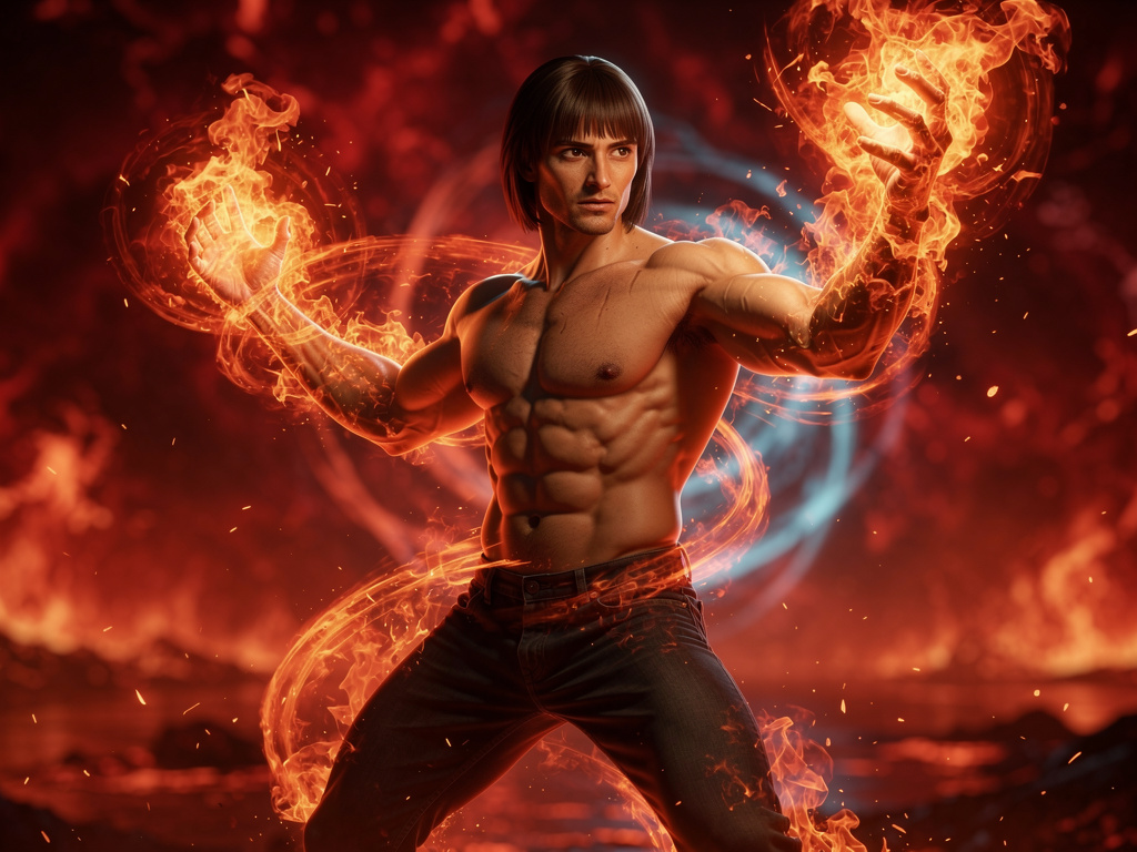 Nick Russell Show his Fire Power.