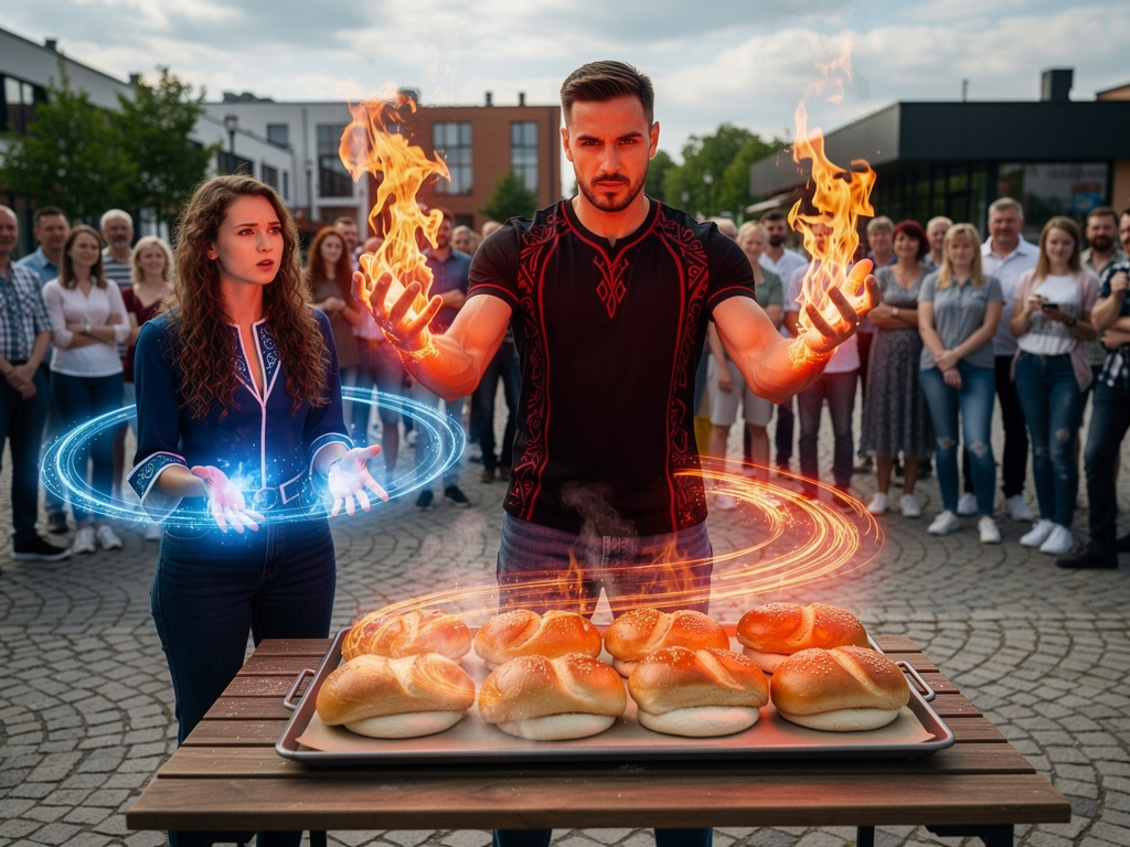 Nick Russell shows His Fire Power and Makes Bread Other People.