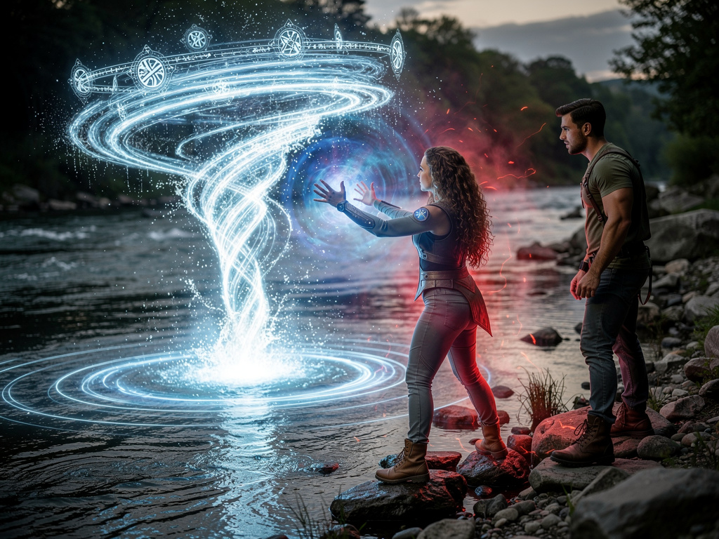 Madison Rocca Struggling To Help Her Friend Nick Russell Show Her Water Power She Goes to the River And Magical Spells La Aqu