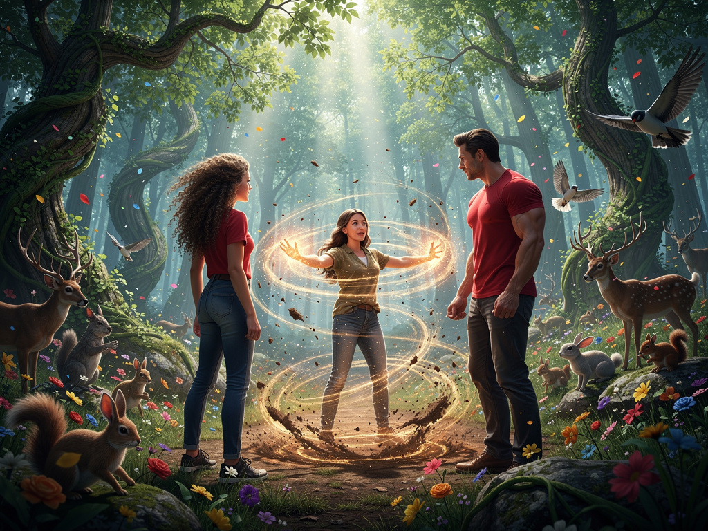 Maya Rodrigues looks The trees started growing and flowers too a lot of animal her Earth Power.