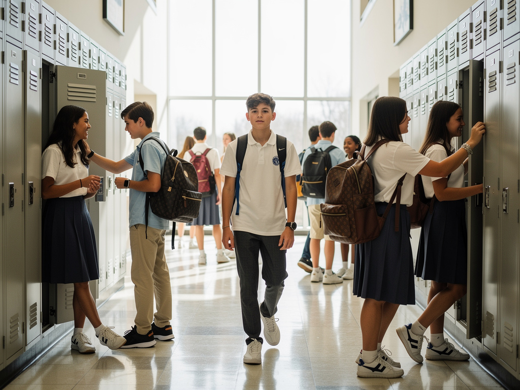 Imagine if: There once was a teenager in a school of famous schools and kids of celebrities.