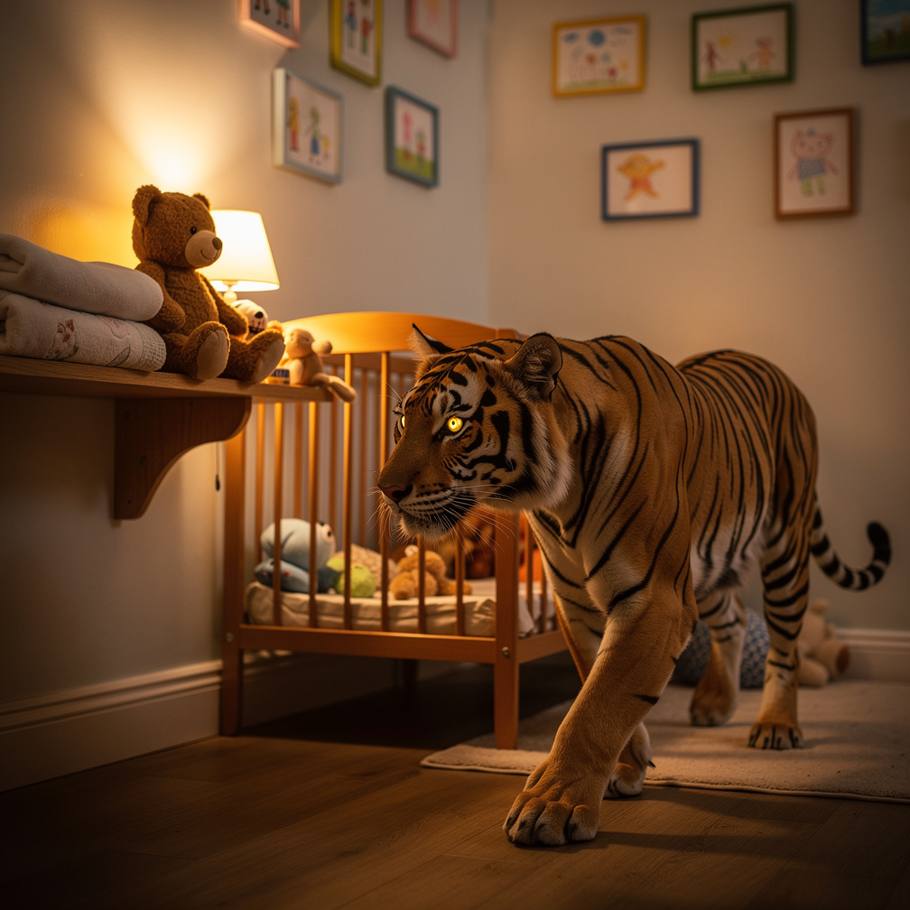 Imagine if: Tiger Sneaks the Teddy.