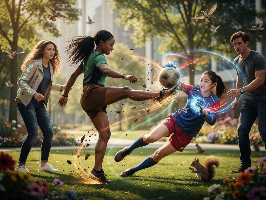 Cape Verdean Maya Rodrigues Think About Emilia Fong Powers of Skills and Lighting magical Goalkeeper Gloves she Her Earth Pow