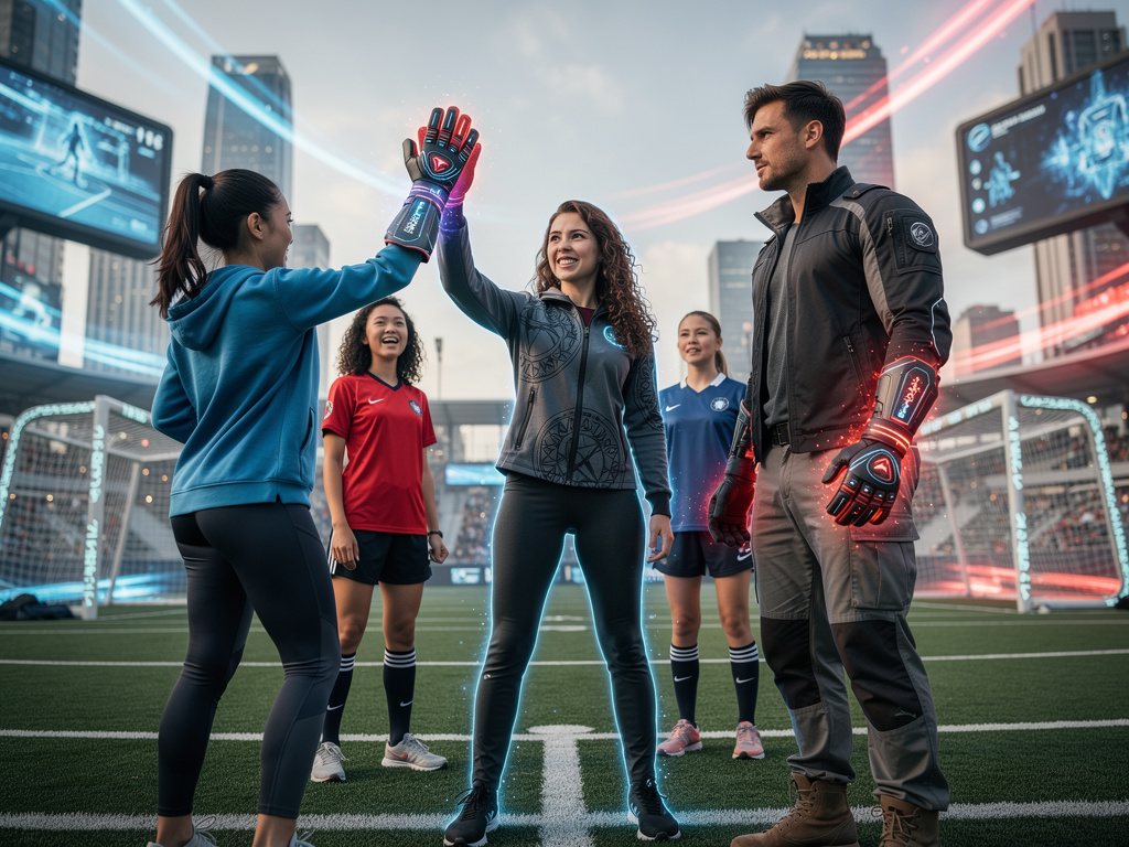 Maya Rodrigues tells Emilia Fong's Magical Goalkeeper Gloves that her's Completed she gives Her High five.