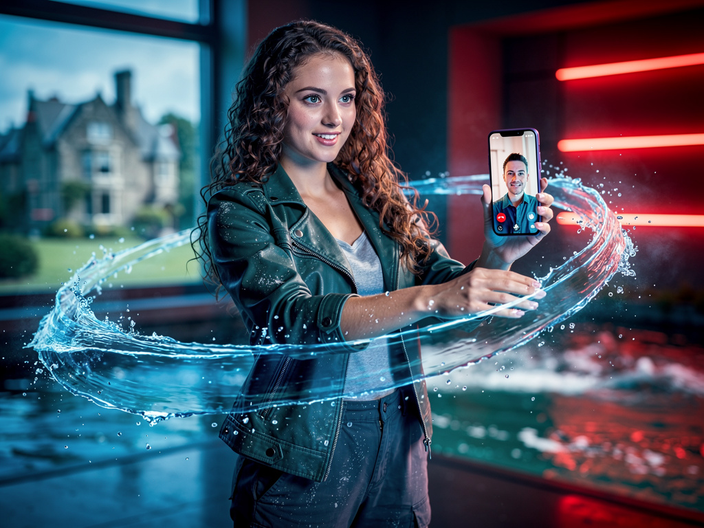 Leonn O'Brien Ask with The video Call By Madison Rocca Phone show Her Water Power.