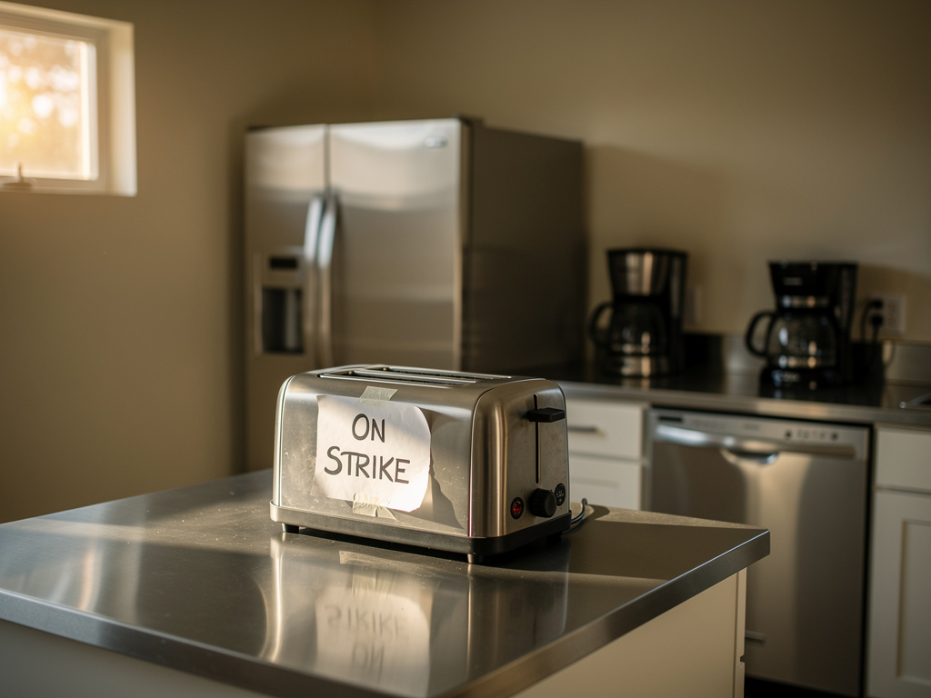 Imagine if: As you walk into your kitchen, you find that all your appliances have formed a union and are on strike, with your