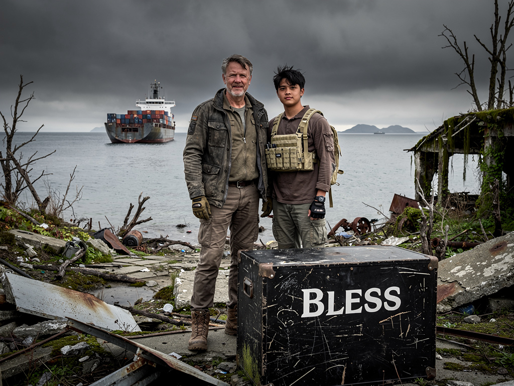 And I Sees A Big Black Box And There Is A Writing Of The Word "Bless" On The Box