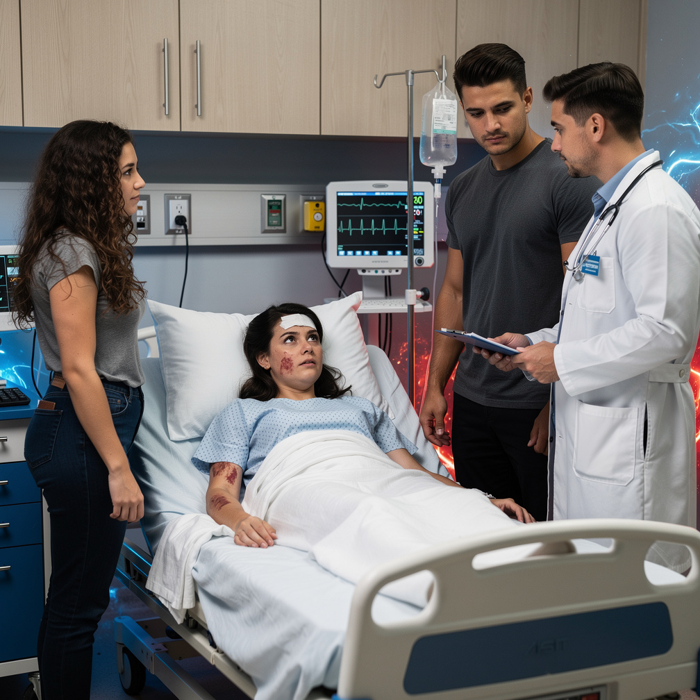 In the Hospital Maya Rodrigues Tells Pills in Venezuela  She Laying on That Bed Doctor Says you can't use this your Power ma'