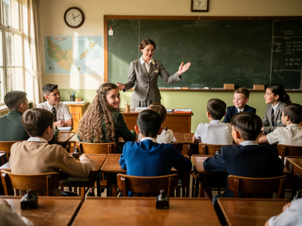Samantha Dawkins In The Classroom With a lot Students Teacher Says Kai Ora Everybody With No Timothy Riley.