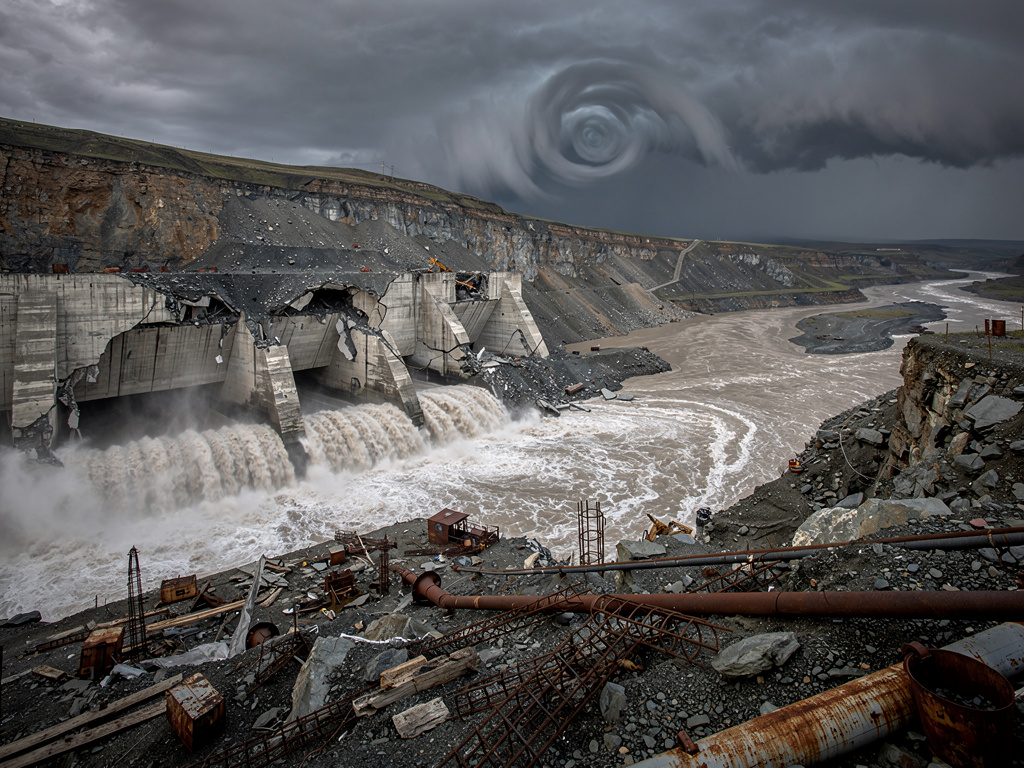 Imagine if: the most biggest dam destroyed today.
