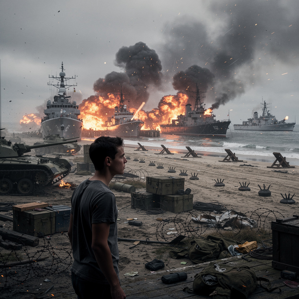 NATO pushed on in East Germany, meanwhile on Northern Denmark the Soviet navy begins attacking several ports.