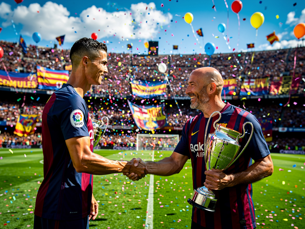 He meets Zidane, and wins the Euros.