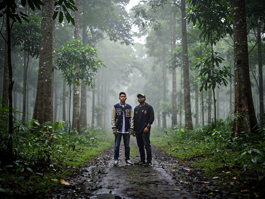 Bayangkan jika: TITLE: DHARMA DJAJA (Djiwa & Raga)
​PROLOG: Celah di Balik Prasasti
​(Visual: Hutan jati yang berkabut di Jaw
