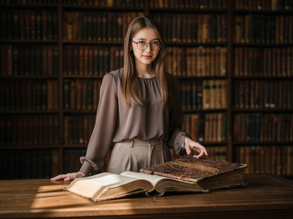 Imagine if: There is a book that can rewrite history as you write on it. A female librarian named Yuki found it