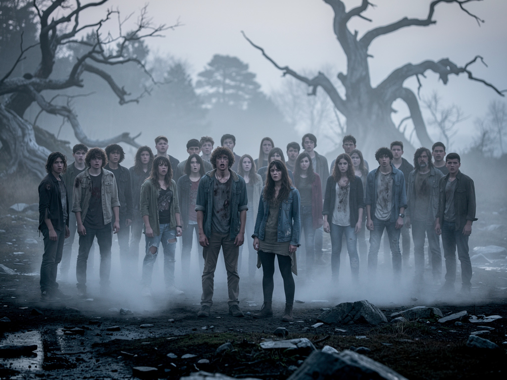 Imagine if: 21 teens wake on a fog-covered island with no memories, forced into deadly rituals and tasks to survive. As reali