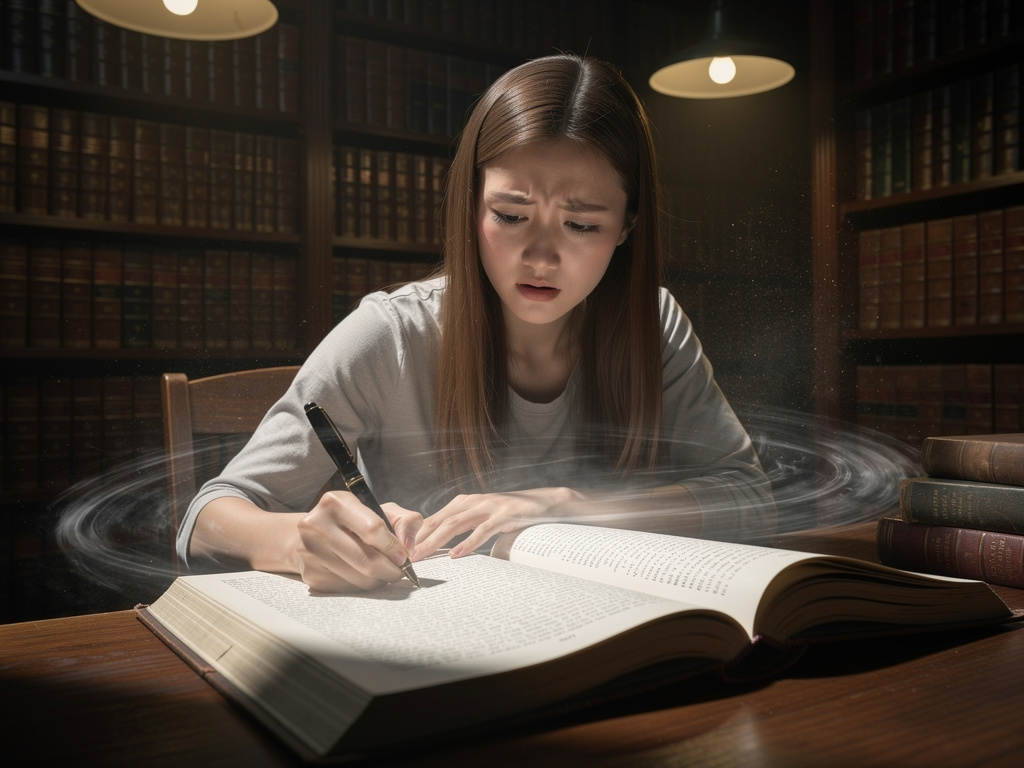 She uses the book and tests its power. But the more she uses it, the more it corrupts her.