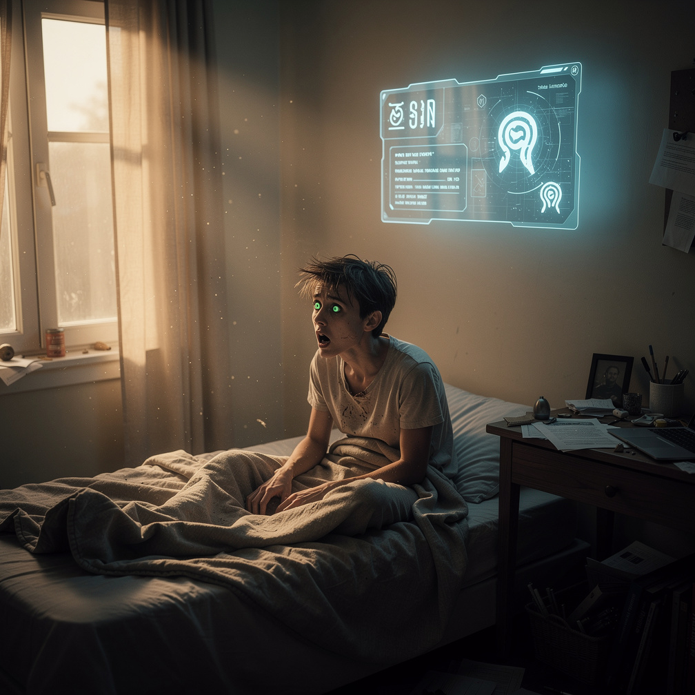 Imagine if: One day, a translucent menu pops up in the air after you wake up, then it says that you need to kill someone to g