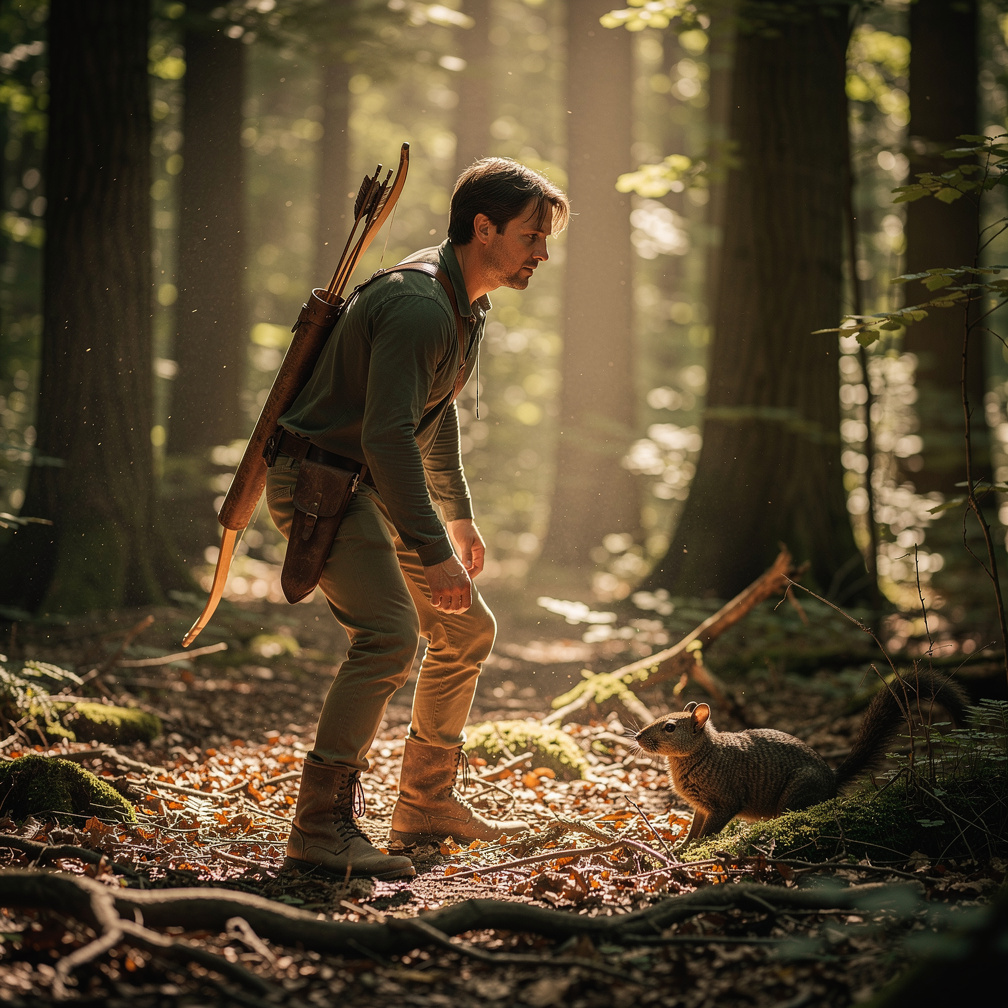 Imagine if: I was about to hunt then saw a creature in the forest. 🙆