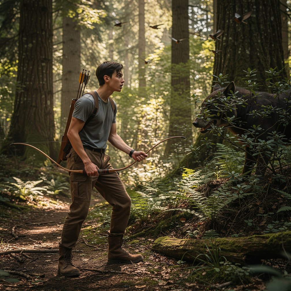Imagine if: I was about to hunt then saw a creature in the forest. 🙆