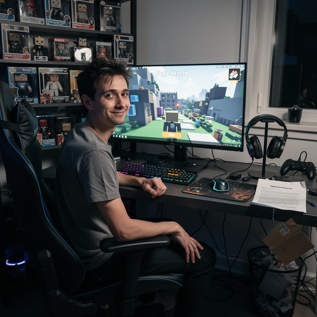 Then Fuge3417, a man in his 30s, developed a game for Kaye on Roblox and made a name for himself that echoed across the world