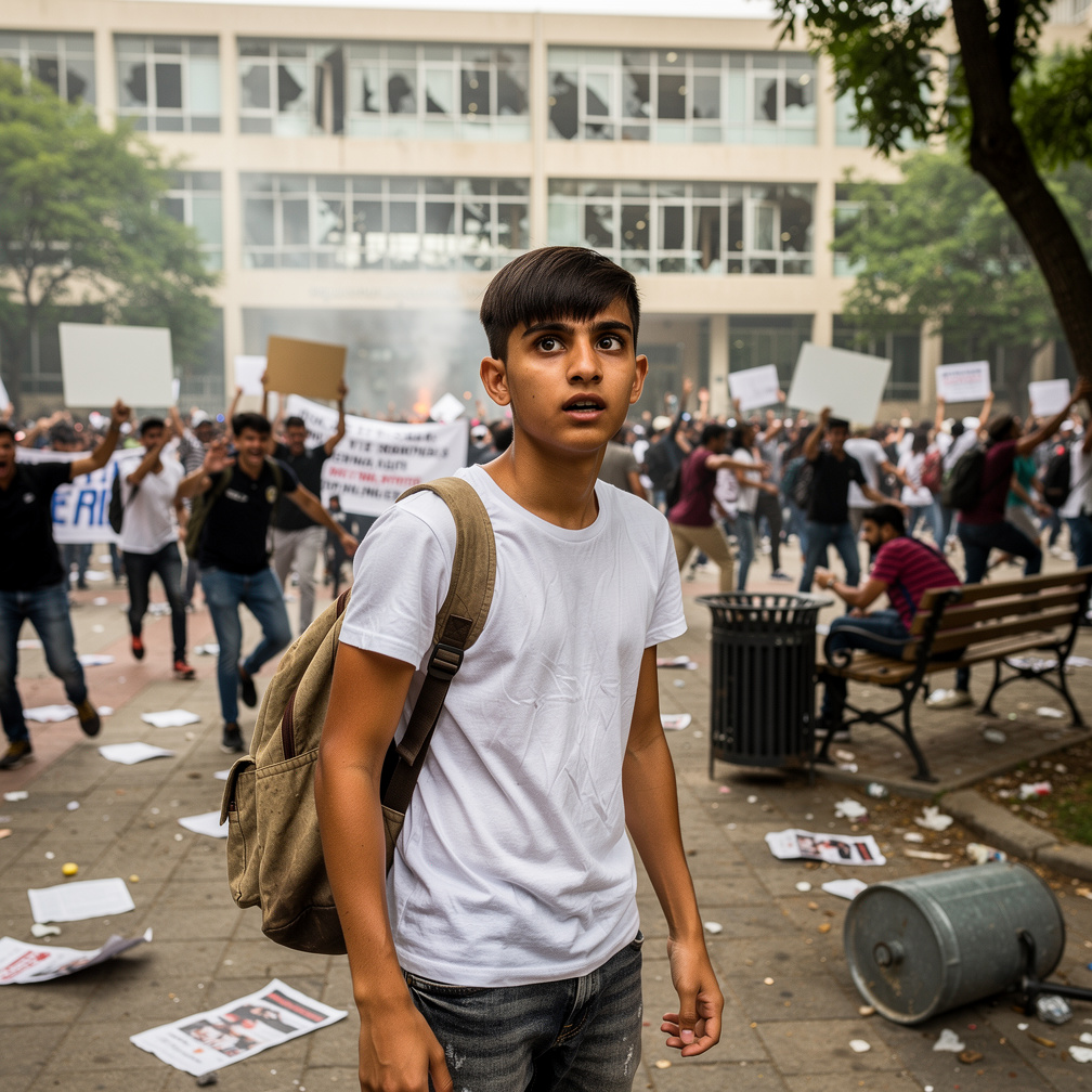 بعدها اندلعت الثورة.