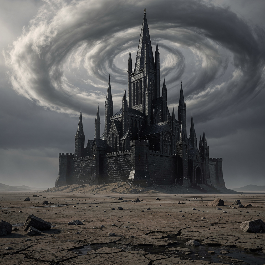 Imagine if: A giant black castle.