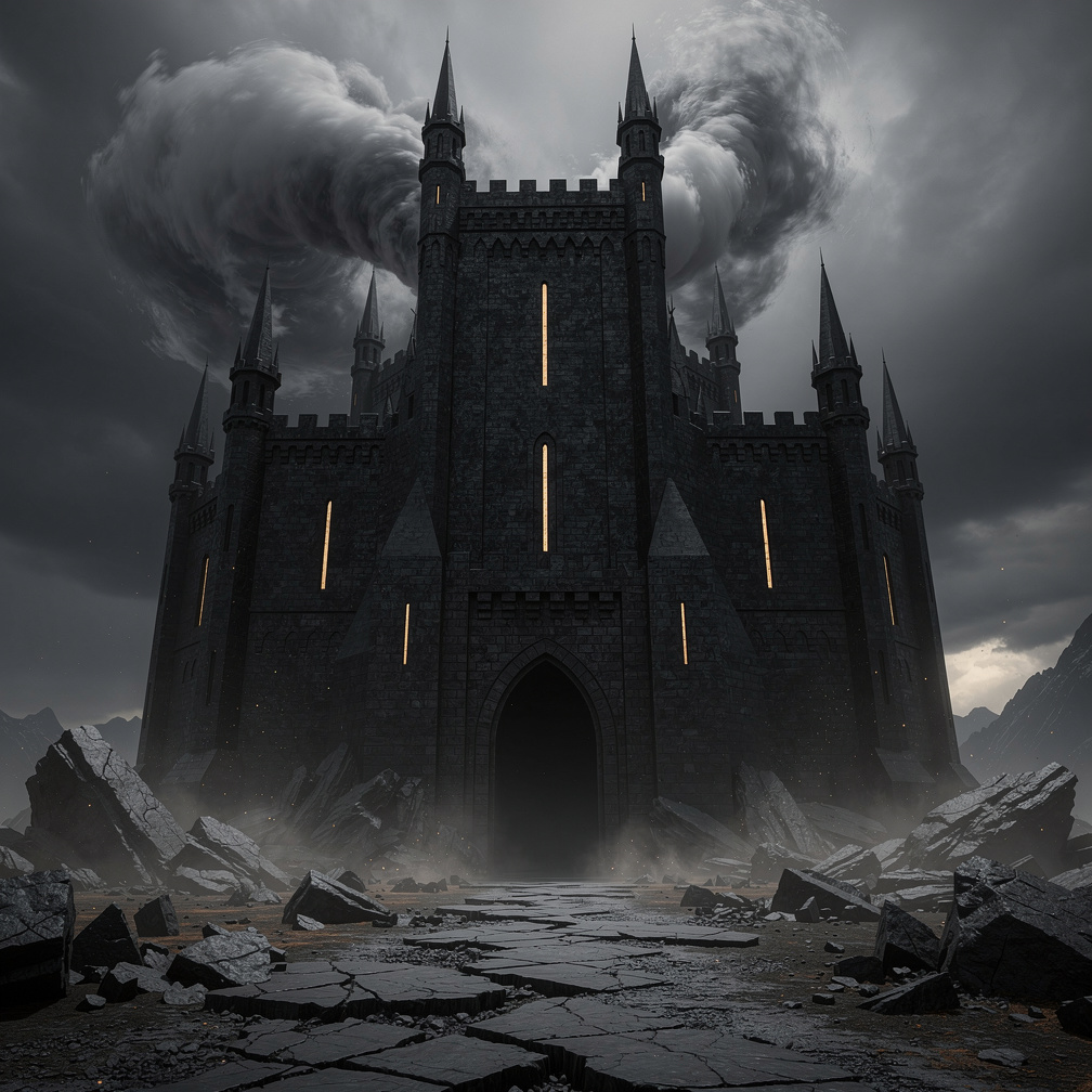 Imagine if: A giant black castle.