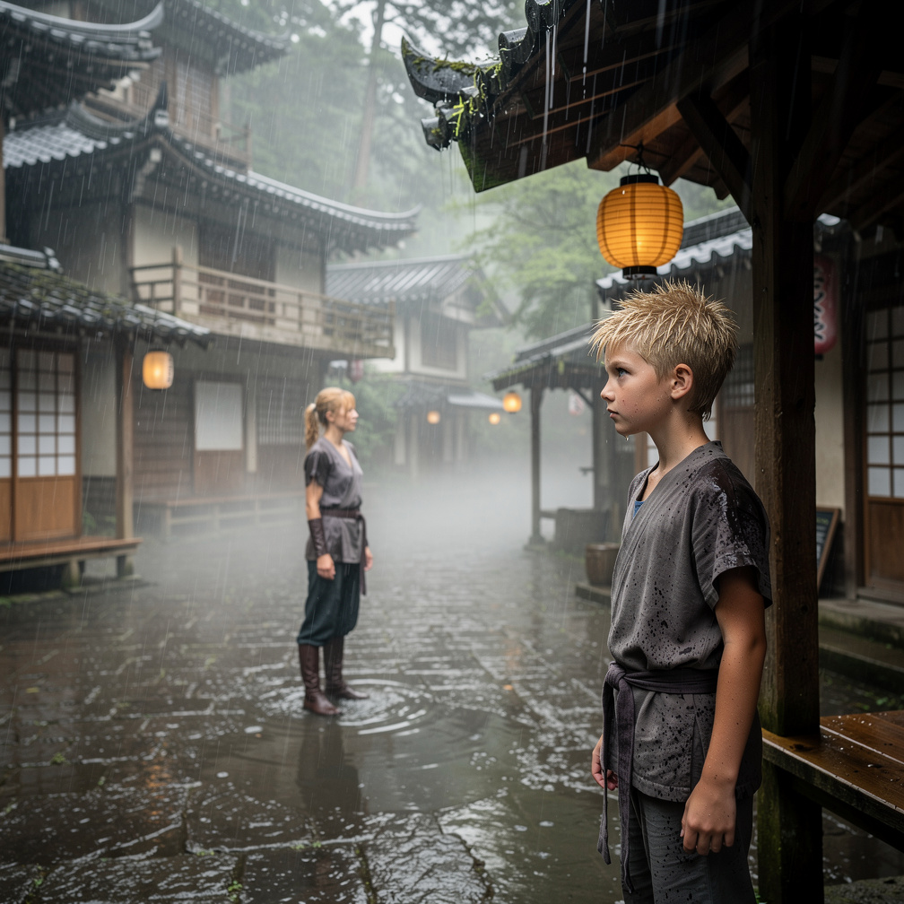 Es war ein regnerischer Tag im Hidden Forest Village, Tsukimi Senju (19), eine Jonin-Rang-Kunoichi und ANBU-Kapitänin aus dem